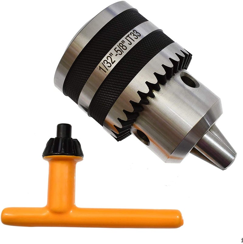 VCT 5/8" REPLACEMENT DRILL CHUCK FOR DRILL PRESS JT33 JT 33 JACOBS TAPER - Image 1
